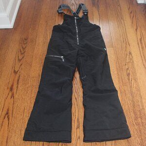 Obermeyer Anya style Bib Snowpants, Black, Teen size 8